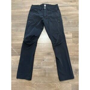 Club Ride Bike Pants Mens S Black Cargo Zipper Pocket Tempest Soft Shell